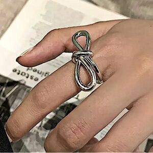 Bow Knot Sterling Silver Ring